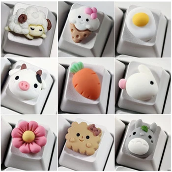Personalizate taste Mini Drăguț Kawaii R4 înălțime de desene animate roz alb Personalizat taste pentru tastaturi mecanice anime taste