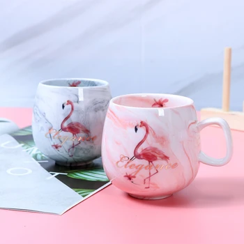 Moda Flamingo Unicorn Scrisoare Cani Ceramice Biroul De Acasă De La Școală Ceai Lapte Apă Cana De Cafea Drinkware Cupa Festival De Cadouri