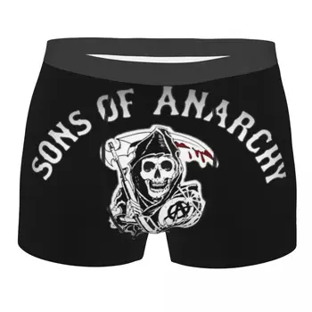 Bărbați Boxeri pantaloni Scurți, Chiloți Sons Of Anarchy Respirabil Lenjerie Serialul De TELEVIZIUNE Homme Umorului Plus Dimensiune Chiloți