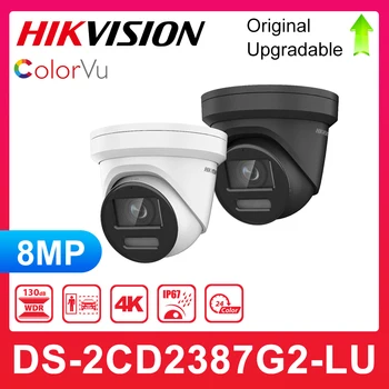 Noi Hikvision DS-2CD2387G2-LU 8 MP 4K ColorVu Fix Turela Rețea CCTV aparat de Fotografiat