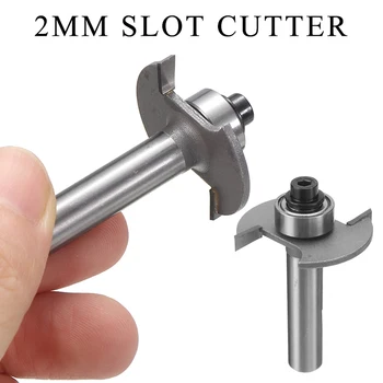 6.35 mm sistem de prindere T-Slot Milling Cutter Carbide T-Tip Slot Cutter Imbinare de Mortezat Router Cam Cutter Instrument pentru prelucrarea Lemnului