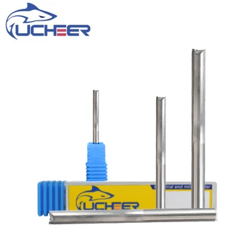 UCHEER 1 buc 4mm 6mm Două Flaute Drepte router biți pentru lemn CNC Direct Gravură Freze Carbura End mill Instrumente