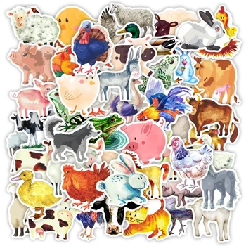 10/30/50PCS Kawaii Animal de Jucărie Autocolante de Desene animate Drăguț DIY Decalcomanii Album de Telefon Depozitare Chitara Auto pentru Laptop Impermeabil Copii Autocolant