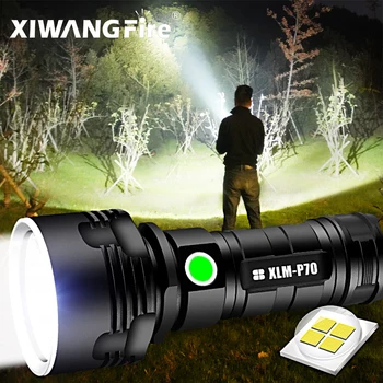XHP70 Tactice Lanterna Super-Puternic L2 Lanterna LED-uri USB Reîncărcabilă Linterna Impermeabil Lampă Ultra Bright Lanterna Camping