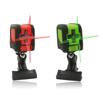 Mini Laser Nivel de Auto-Nivelare Doi Cruce Laser Linie de Nivelare Rosu Verde Sursă de Lumină cu Reglabil Universal Clip Suport