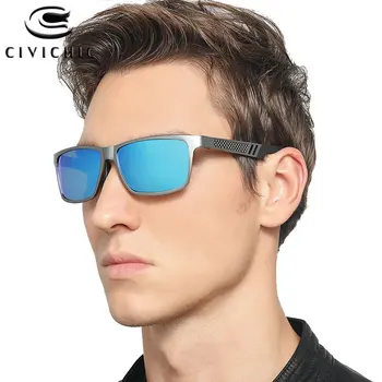 Chic Polarizat ochelari de Soare Barbati Aliaj Al-Mg Gafas De Sol Hombre Oglindă Ochelari de Pescuit de Conducere Ochelari în aer liber UV400 Lentes E181