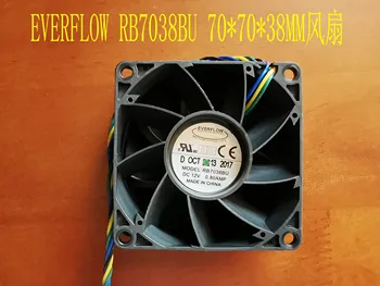 Nou Pentru EVERFLOW RB7038BU 70x70x38MM 7038 70mm DC12V 0.80 O 4Lines Computer de Răcire Ventilator Pwm
