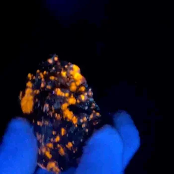 Naturale Flacără de Foc piatră Sienit conțin fluorescente sodalit minerale brute de cristal lungime de unda UV 365NM Colecție de specimene