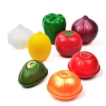 Plastic Creative Ceapa Verde Piper Usturoi În Formă De Recipiente Pentru Alimente Mai Proaspat De Lamaie Fructe Caz Proaspete Cutie De Frigider De Depozitare Acasă