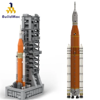 MOC SLS Artemis Spațiu Sistem de Lansare de Rachete Blocuri Kit Saturn V Scară Explora Veichile Cărămizi de Jucărie Pentru Copii Cadou de Crăciun
