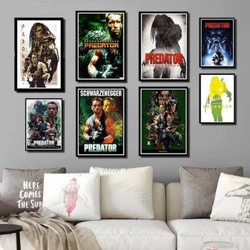 Perfect JL Poster Și Printuri Arnold Schwarzenegger Prădător Monstru Film de Groaza Poze de Perete Decor Acasă autocolante de perete