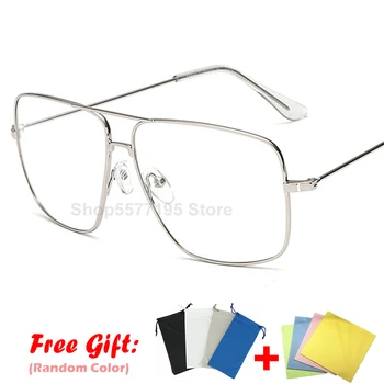 Moda Originale Oculos Metalice Supradimensionate Pătrat Ochelari Cadru Femei De Epocă Doamnelor Ochelari De Soare Barbati Transparent Ochelari 2023