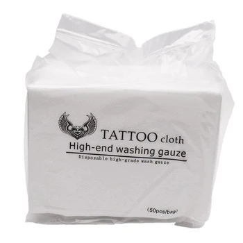 50pcs/Sac Ștergeți Prosop de Hârtie Țesut de Unică folosință Body Art, Machiaj Permanent Spălat Tifon Tatuaj produse de curățat Accesorii