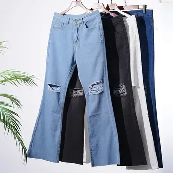 Pantaloni Pentru Femei Supradimensionat Talie Mare Buzunar Blugi Pantaloni Largi Pantaloni Din Denim Streetwear Pantaloni Picior Drept Blugi