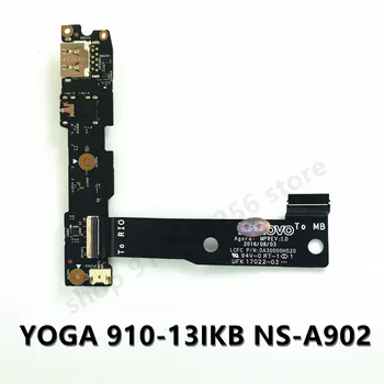 De înaltă Calitate Pentru LENOVO YOGA 910 YOGA 910-13IKB NS-A902 DA30000H520 Audio USB Board W/ Cablu, Laptop, Placa de baza 100% Testate Complet