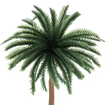 5Pcs Noi din Plastic de nucă de Cocos Palmier in Miniatura Ghivece de Plante Bonsai Ambarcațiuni Micro Peisaj Decor DIY Meșteșug Nisip Masă Peisaj Model