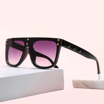 De înaltă Calitate de Brand Design Star Pătrat ochelari de Soare Pentru Femei Barbati Moda Vintage Clasic Unisex Conducere Călătorie UV400 Ochelari de Soare