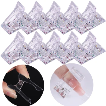 Unghii acrilice Clip Gel Transparent Rapid Clădire Sfaturi de Unghii Clipuri Unghia Extensia UV Cleme Manichiura Unghii setul de Unelte