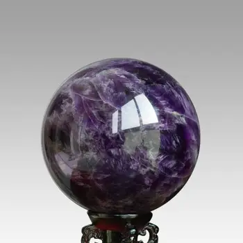 Natural de vis ametist minge de minerale, cristale de cuarț pietre pretioase sfera pietre de vindecare acasă decorare feng shui meserii
