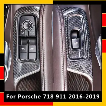 Pentru Porsche 911 718 2016-2019 Real Fibra De Carbon Interior Masina Modificarea Forge Lift De Sticlă Comuta Cadru Accesorii Auto