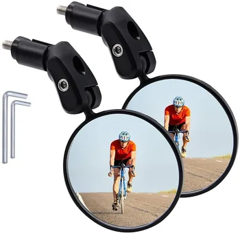 1/2 BUC 360° Flexibil Rotativ Convex Oglinda Retrovizoare pentru Biciclete MTB Oglinda Retrovizoare Bicicleta Pliabila HD Reflector Accesorii pentru Biciclete