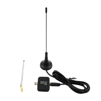 DVB-T2 TV Antena Receptor Digital Micro-USB Tuner pentru Telefonul Mobil Android Pad HD TV Stick cu Antena duala