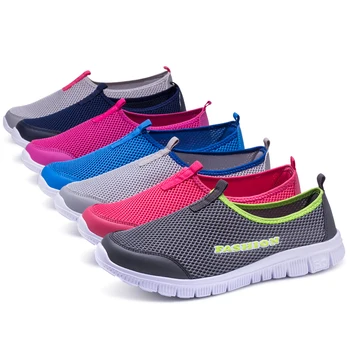 Unisex Aqua Pantofi în aer liber ochiurilor de Plasă Respirabil Sandale Pantofi Omul Ușor, cu uscare Rapidă Confortabil Femeie Slip-On Catâri Apartamente