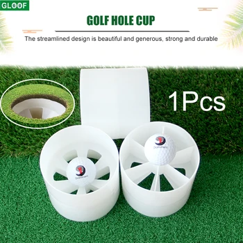 1buc Golf Cup Gaura pentru a Pune Verde Curte , din Plastic Alb, Piscină Interioară practică Ball Socket