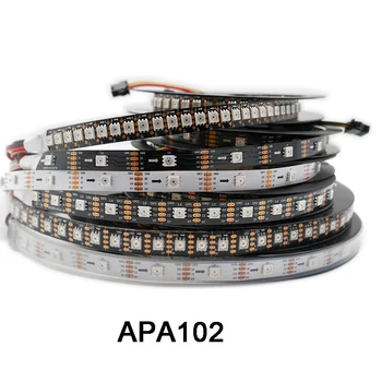 DC5V APA102 de DATE și de CEAS separat Smart led pixel benzi;1m/3m/5m;30/60/144 led-uri/pixeli/m;IP30/IP65/IP67