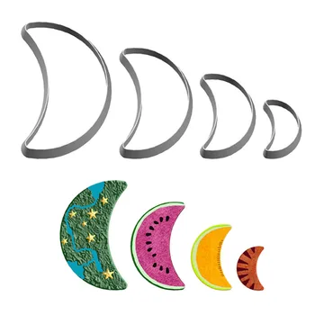 Patru Caietul de Desene animate Astronomie Grafică Strâmbă Luna,Mucegai din Plastic,Tort Fondant Instrumente,Cookie Sushi și Fructe Freze
