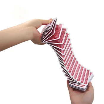 1 set de magie carti de joc (conectate prin linii invizibile) glumă recuzită introdus Kobo po poker acrobatice cascada recuzită FT008