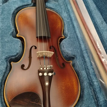 Italian high end vioara copil adult vioara dimensiune 4/4 manual din lemn masiv violines abanos accesorii profesionale pentru vioara 4/4