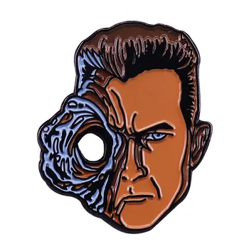 Terminator 2 email pin metal lichid negativ Robert Patrick t-1000 brosa ' 80 ' 90 Sci-Fi film de Răufăcători insigna