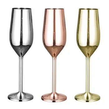 Oțel Șampanie Cupa Pahar De Vin Pahar De Cocktail Bar De Vinuri De Aur Restaurant Creativ Cupă De Sticlă Drinkware Instrumente