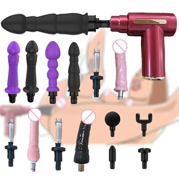 2in1 Penis Dildo-uri, Vibratoare Arma Fascial Masaj Adult Sexy Toysfor Femeie punctul G Anal Stimulator Clitoris Sexy Accesorii Sex Shop