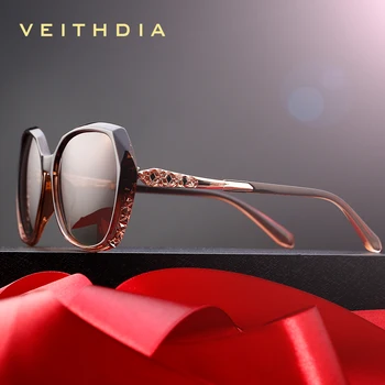 VEITHDIA ochelari de Soare pentru Femei de Moda Polarizate UV400 Gradient Lens Lux Doamnelor Designer de Ochelari Accesorii Pentru Femei 3159