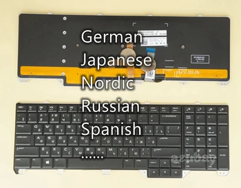 Germană Japoneză Nordic rusă spaniolă Tastatura pentru Dell Alienware 17 R2 17 R3, 0GJNWD 0N4M16 0WHRWD 0V29DK 0P0YHM, RGB cu iluminare din spate