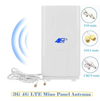 NOUL Mare Câștig 4G LTE Antena de 2m/5m Cablu Dual Mimo cu Rază Lungă Rețea de Antene pentru Router WiFi/Mobile în Bandă largă/Hotspot Amplificator