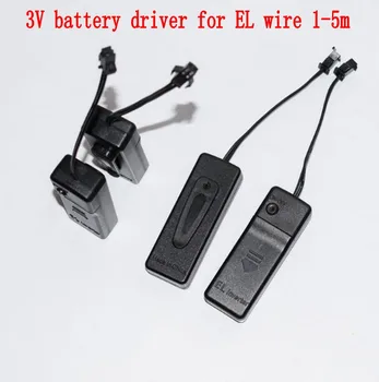 2 Baterii AA caz Driver Invertor de până la 1-5meters Strălucire EL Sârmă, bandă led transport Gratuit