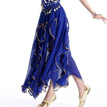 Belly Dance Costum Fusta Dansator Indian Fuste Lungi Oriental Bellydance Bollywood Performanță Poarte Rochie Șifon