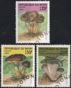 3Pcs/Set Benin Timbre Poștale 1998 Ciuperci Folosite de Post Marcate cu Timbre Poștale pentru Colectarea