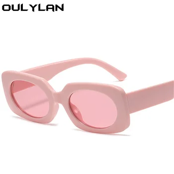 Oulylan Femei Pătrat ochelari de Soare Brand de Moda Designer de Roz Ochelari de Soare pentru Barbati Bomboane de Culoare Tendință Y2K Ochelari Lady UV400