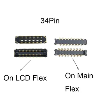 5pcs 34 78 pin Lcd Display Ecran Flex FPC Conectorul de Pe Placa de baza Pentru Samsung Galaxy A21S A217 A217F de Încărcare USB Încărcător Port