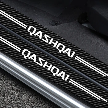 4X Masina Prag de Ușă cu Prag de Autocolant Qashqai Emblema Pentru Nissan Qashqai J10 J11 J12 2013 2015 2016 2017 2018 2019 2020 2021