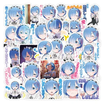 10/40 buc/pack Anime Japonez Re Zero Autocolante life in O Lume Diferită De Zero Rem Sticker Laptop Telefon de Notebook-uri de Papetărie