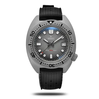 RDUNAE/RETANGULA R2 scufundări automat clasic ceas mecanic barbati safir 6105 8000 oțel inoxidabil bărbați ceas