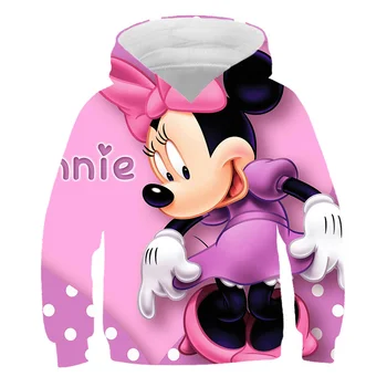 Copii Mickey Mouse Jachete Pentru Toamna Si Primavara Maneca Lunga Bluze Copii Desene animate Casual cu Glugă Tricouri Topuri Îmbrăca