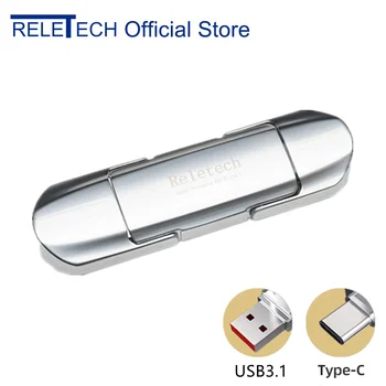 Reletech Elite7 Portabil Solid state Drive citește până la 520MBs USB3 Tip C Compatibil cu PS4 Xbox pentru Laptop telefon Mobil