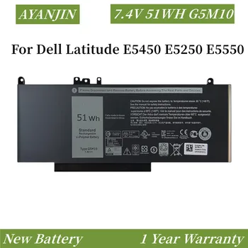 Noi 7.4 V 51WH G5M10 Baterie Laptop Pentru DELL Latitude E5250 E5450 E5550 8V5GX R9XM9 WYJC2 1KY05