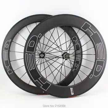 Noul negru 700C 60mm fata+spate 88mm biciclete Rutier mat 3K plin fibra de carbon biciclete roți din carbon decisiv tubulare jante Gratuit nava